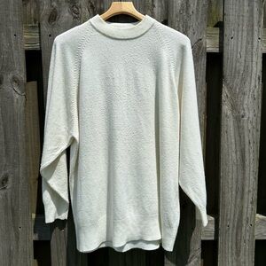 Forelli Classics Super Soft Cream Sweater Mock Turtle Neck